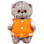 Мягкая игрушка Кот Басик Baby в бомбере на кнопках Budi Basa BB-154